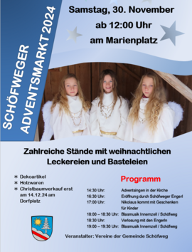 Banner Adventsmarkt in Schöfweg
