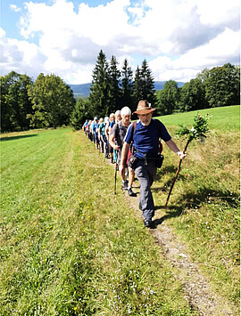 Banner Vortrag: Pilgern auf dem Gunthersteig