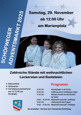 Banner Adventsmarkt in Schöfweg